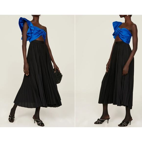 AMUR Cleopatra Pleated Dress Size 4 - Picture 1 of 6
